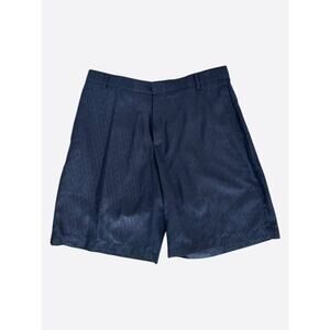 Dior Blue Oblique Silk Shorts